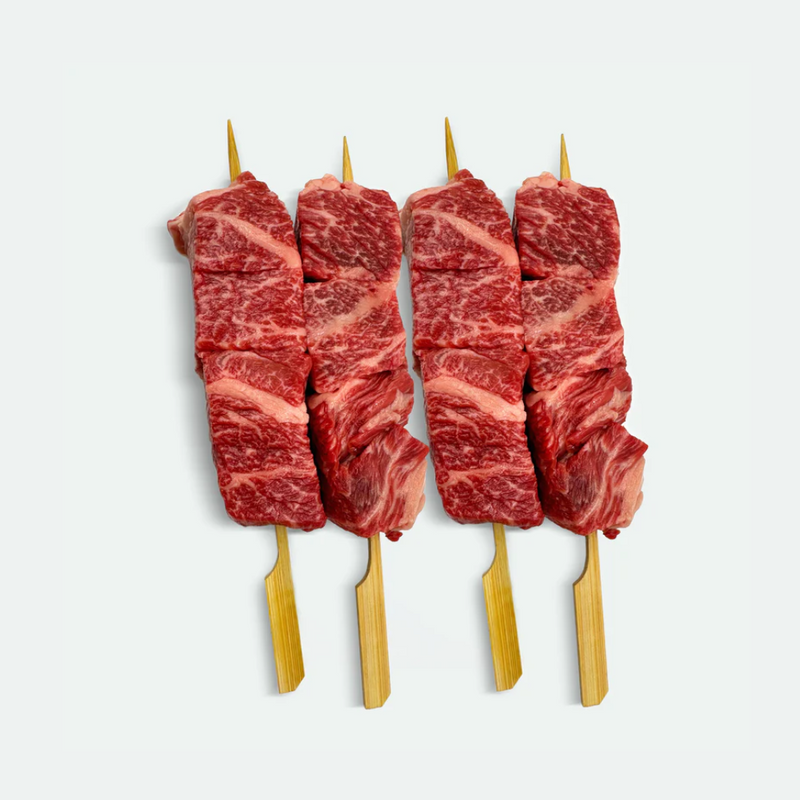 Fullblood Wagyu Skewers Marbling Score 9+ Stone Axe - 4 pieces x 100 g